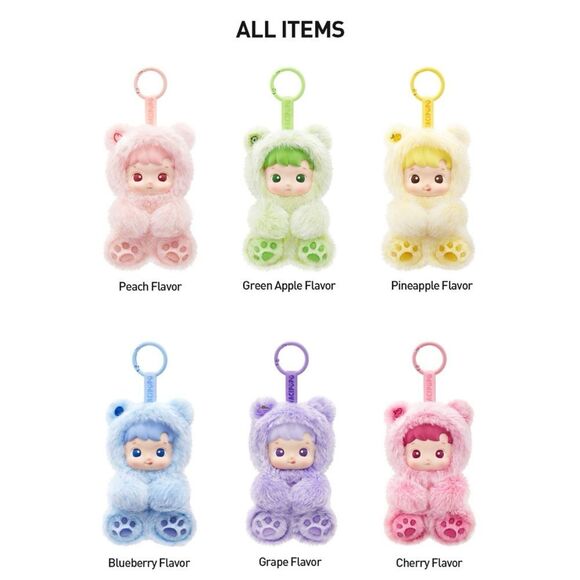 POP MART HACIPUPU BLUEBERRY Gummy Bear Series- Vinyl Plush Pendant Blind Box - Picture 8 of 10